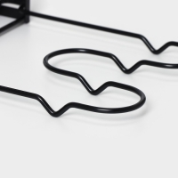 Подставка для сковородок Доляна, 25×22×38 см, цвет чёрный Подставка для сковородок Доляна, 25×22×38 см, цвет чёрный