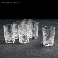 Набор стопок хрустальных для вина &laquo;Мельница&raquo;, 35 мл, 6 шт