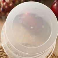 Ведро пластиковое одноразовое с крышкой &laquo;Для солений&raquo;, 2,8 л, d=17 см, прозрачное, 120 шт/уп