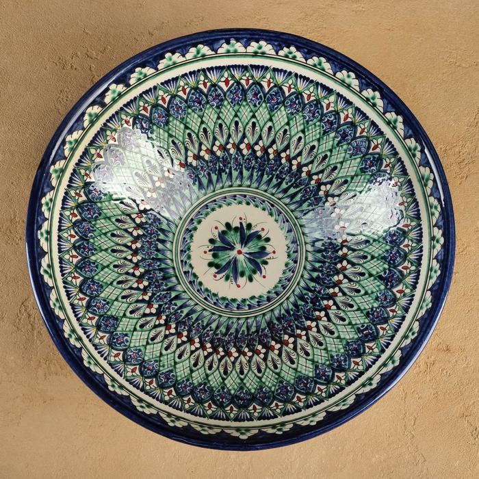 Супница Риштанская Керамика Супница Риштанская Керамика "Цветы", 25 см, микс