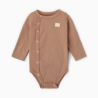 Боди с длинным рукавом Крошка Я, BASIC LINE, рост 80-86 см, цвет коричневый Боди с длинным рукавом Крошка Я, BASIC LINE, рост 80-86 см, цвет коричневый