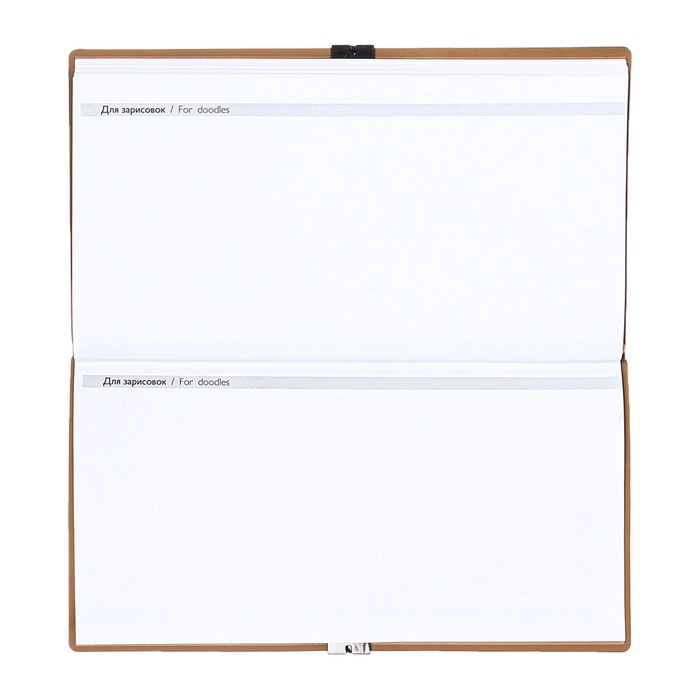 Еженедельник датир 2025г 175х95мм мягк обл иск кож 64л ESCALADA, бл тис, бл 70 г/м&sup2;,бежевый