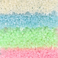 Бисер круглый 12/0 "Зефирный" перламутр 8 цветов х 10 гр 20х8 см Бисер круглый 12/0 "Зефирный" перламутр 8 цветов х 10 гр 20х8 см