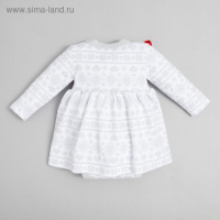 Боди-платье Крошка Я "Олени", рост 62-68 см, белый