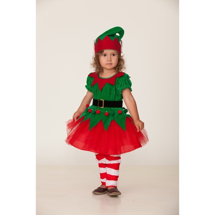 Карнавальный костюм &laquo;Эльфочка&raquo;, платье, головной убор, р. 92-52