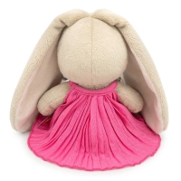 Мягкая игрушка «Зайка Ми», в платье из жатой ткани с бантом, 15 см Мягкая игрушка «Зайка Ми», в платье из жатой ткани с бантом, 15 см