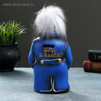 Копилка "Конь в пальто" 10х11х22см, синий Копилка "Конь в пальто" 10х11х22см, синий