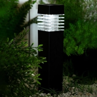 Садовый светильник на солнечной батарее &laquo;Столбик&raquo;, 6 &times; 39 &times; 6 см, 1 LED, свечение белое