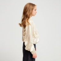 Жакет (бомбер) детский MINAKU: Casual Collection KIDS цвет бежевый, рост 134 Жакет (бомбер) детский MINAKU: Casual Collection KIDS цвет бежевый, рост 134