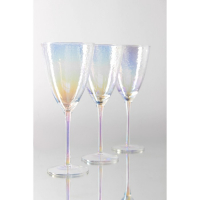 Бокал для вина стеклянный Magistro &laquo;Жемчуг&raquo;, 400 мл, 9,5&times;23 см, цвет перламутровый