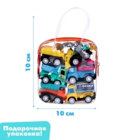 Набор инерционных машин &laquo;Стройка&raquo; в сумке, 6 штук, МИКС