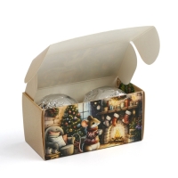 Шоколадная бомбочка с маршмеллоу в коробке &laquo;Животные&raquo; 2 шт х 35 г