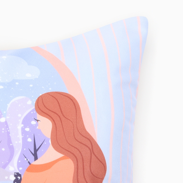 Новый год. Чехол на подушку Этель Новый год. Чехол на подушку Этель "Зимние мечты" 40х40см,100% п/э