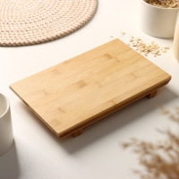 Блюдо для подачи Доляна Striata, 24&times;15&times;3 см, бамбук