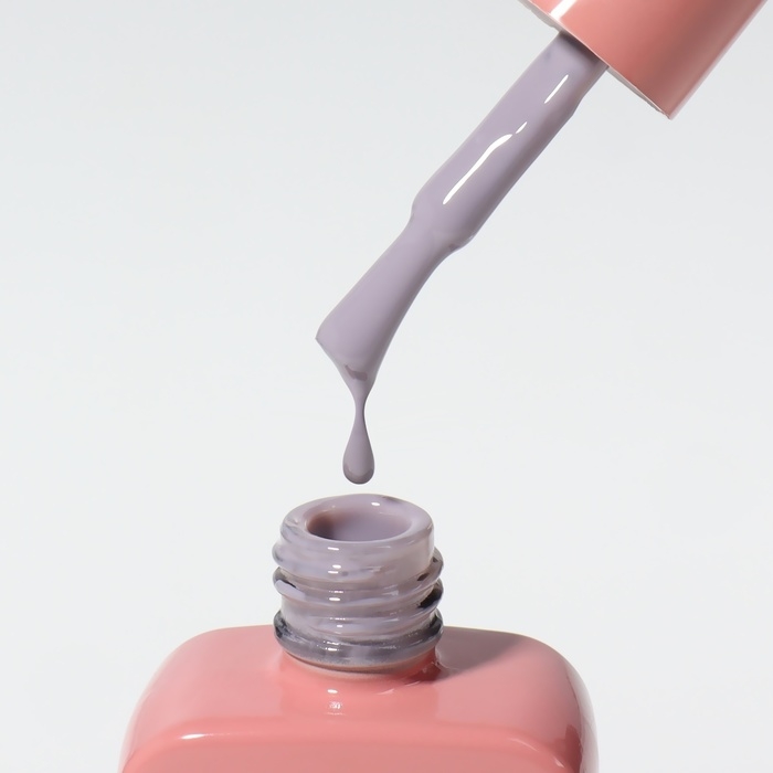 Гель лак для ногтей &laquo;SIMPLE&raquo;, 3-х фазный, 10 мл, LED/UV, цвет серый (108)