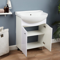 Комплект мебели: Тумба "Тура 60" + раковина "Уют 600", 60 х 45,5 x 82см