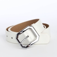 Ремень женский, ширина 3 см, цвет белый Ремень женский, ширина 3 см, цвет белый