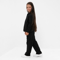 Костюм (рубашка и брюки) детский KAFTAN "Лен", р.30 (98-104 см) черный