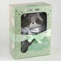 Набор подарочный: Комфортер 27 см + плед 71х125 см, &laquo;Енот&raquo;