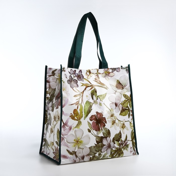 Сумка хозяйственная на кнопке, цвет зелёный Сумка хозяйственная на кнопке, цвет зелёный