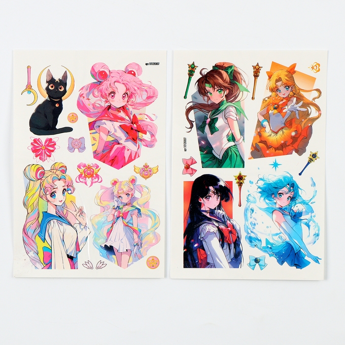 Переводные тату «Лунные девушки», 2 листа Переводные тату «Лунные девушки», 2 листа