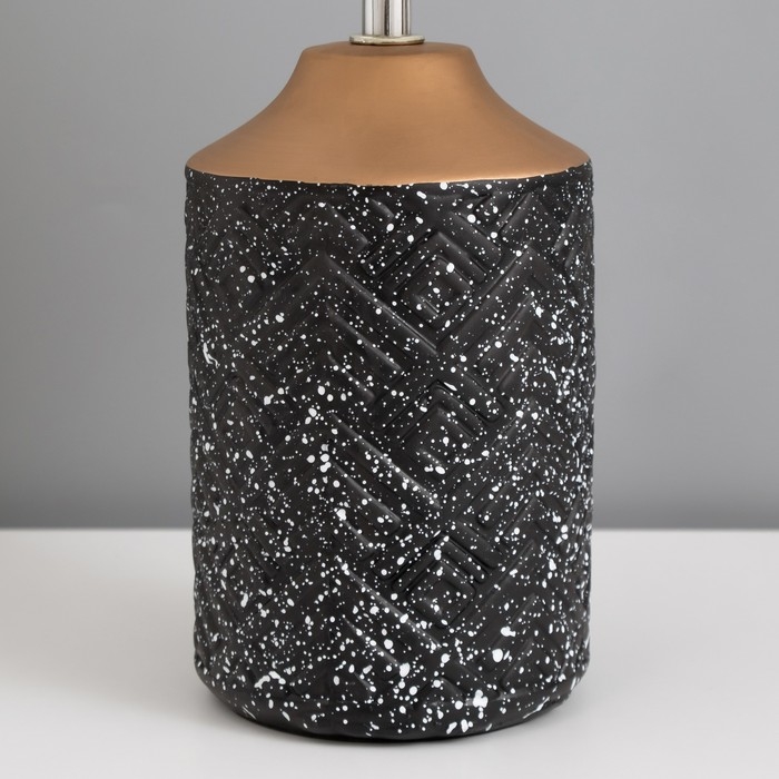 Лампа настольная "Киао" 1х40Вт Е14 черный/золото 22х22х36см