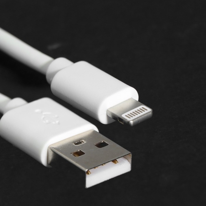 Кабель Windigo, Lightning - USB, 2 А, зарядка + передача данных, TPE оплетка, 1 м, белый Кабель Windigo, Lightning - USB, 2 А, зарядка + передача данных, TPE оплетка, 1 м, белый