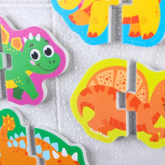 Мягкий пазл для малышей &laquo;Динозаврики&raquo;, 10 пазлов, Крошка Я