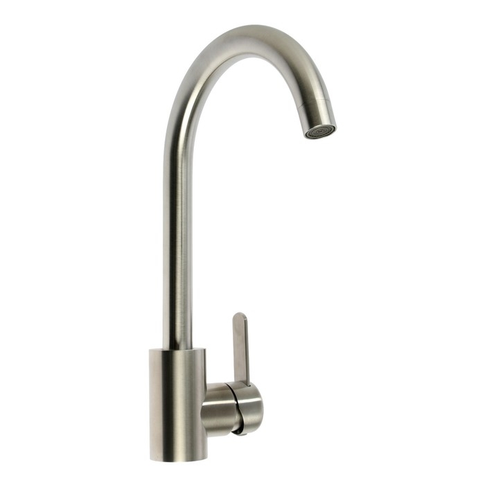 Смеситель для кухни Смеситель для кухни "СоюзКран" 567-092, однорычажный, высокий излив 350 мм, нерж.сталь, хром