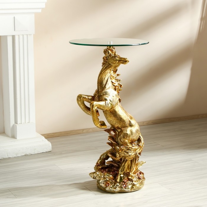 Стол декоративный "Золотой конь" 45х45х84 см