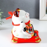 Маятник керамика "Манэки-нэко с гармонью" от солнечных батарей 11х13х15 см Маятник керамика "Манэки-нэко с гармонью" от солнечных батарей 11х13х15 см