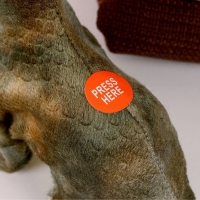 Мягкая музыкальная игрушка &laquo;Динозаврик&raquo;, 20 см, цвет тёмно-зелёный