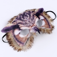 Маска карнавальная "Сова с мехом" Маска карнавальная "Сова с мехом"