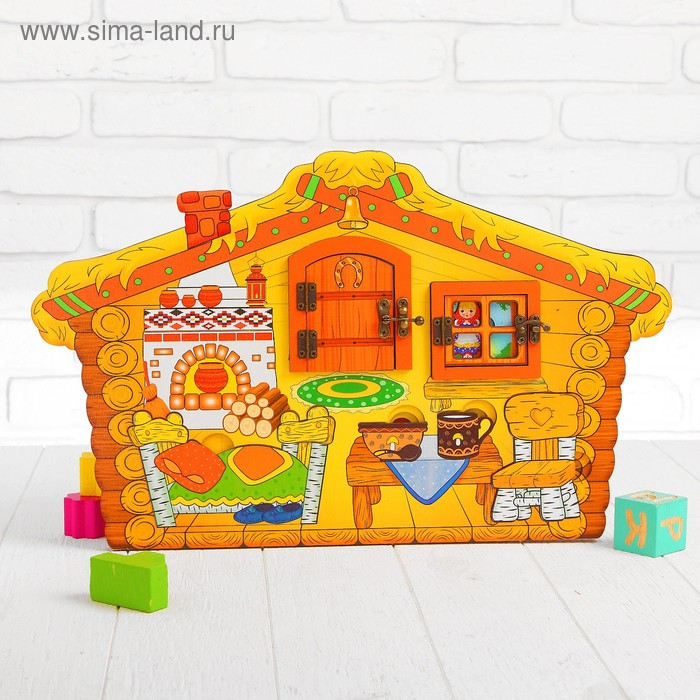 Театр настольный, с элементами бизиборда Театр настольный, с элементами бизиборда "Три медведя"