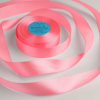 Лента атласная, 25 мм &times; 33 &plusmn; 2 м, цвет розовый №005