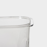 Набор банок для продуктов с вакуумом Доляна, 3 шт, 380 мл, 750 мл, 1,3 л, насос, цвет голубой