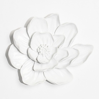 Декор настенный, "Анемон", 16.5 x 19.5 см, белый