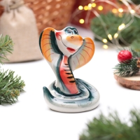 Сувенир "Змея Гера", гжель, цвет, 11 см