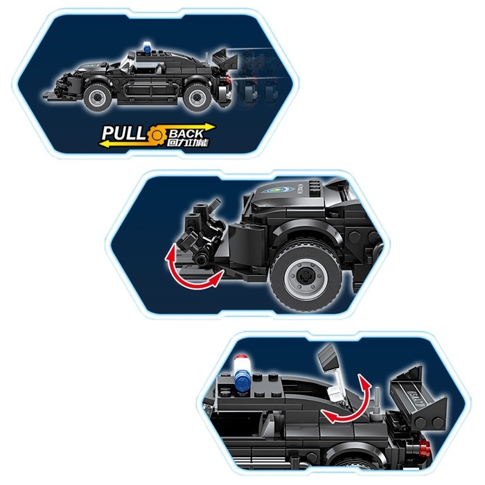 Конструктор спецназ &laquo;Патрульная машина&raquo;, 451 деталь