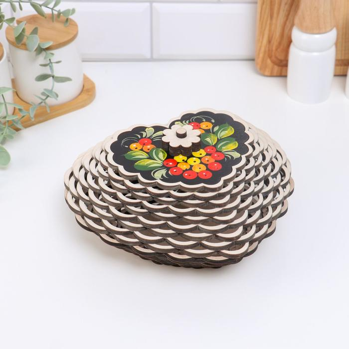 Конфетница Конфетница "Ягоды", сердце, 20х18 см