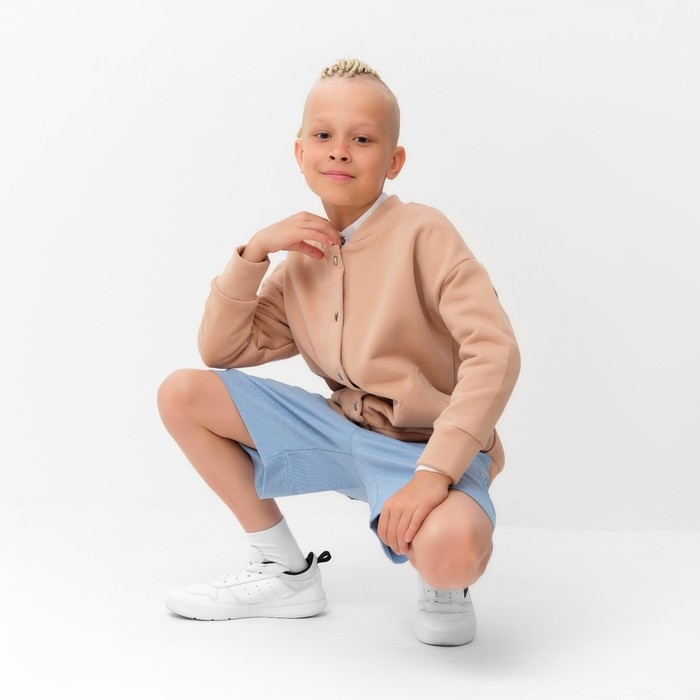 Бомбер детский MINAKU цвет бежевый, рост 152 см Бомбер детский MINAKU цвет бежевый, рост 152 см