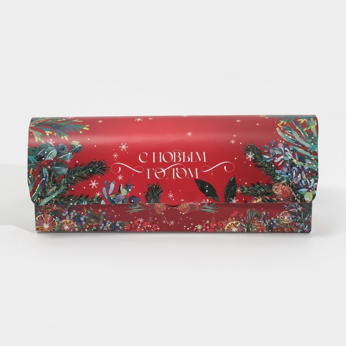 Коробка под кекс &laquo;С Новым годом!&raquo;, 9 х 9 х 24,5 см, Новый год