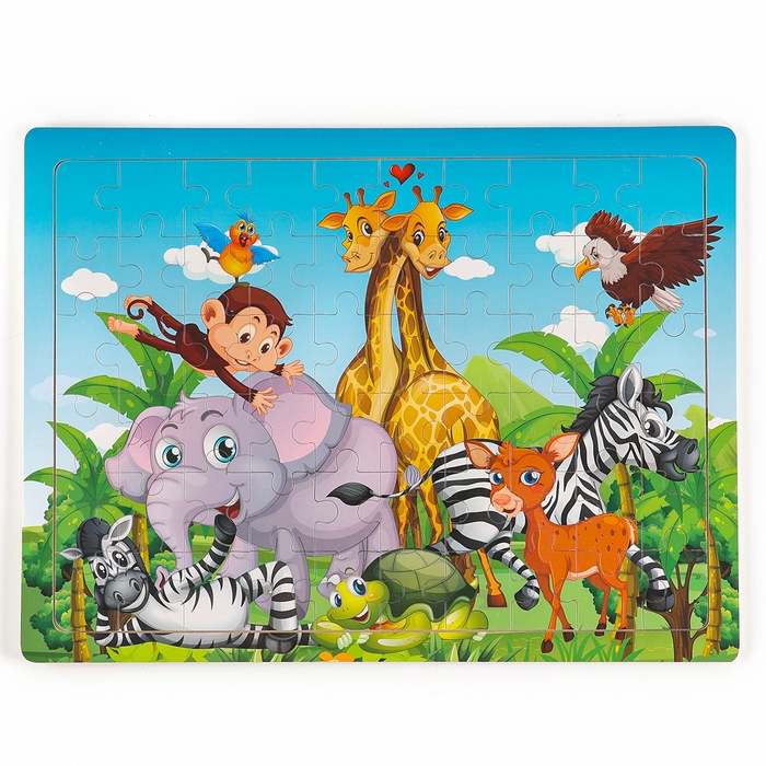 Пазл большой "Африка" элемент: 5,5 &times; 3 см