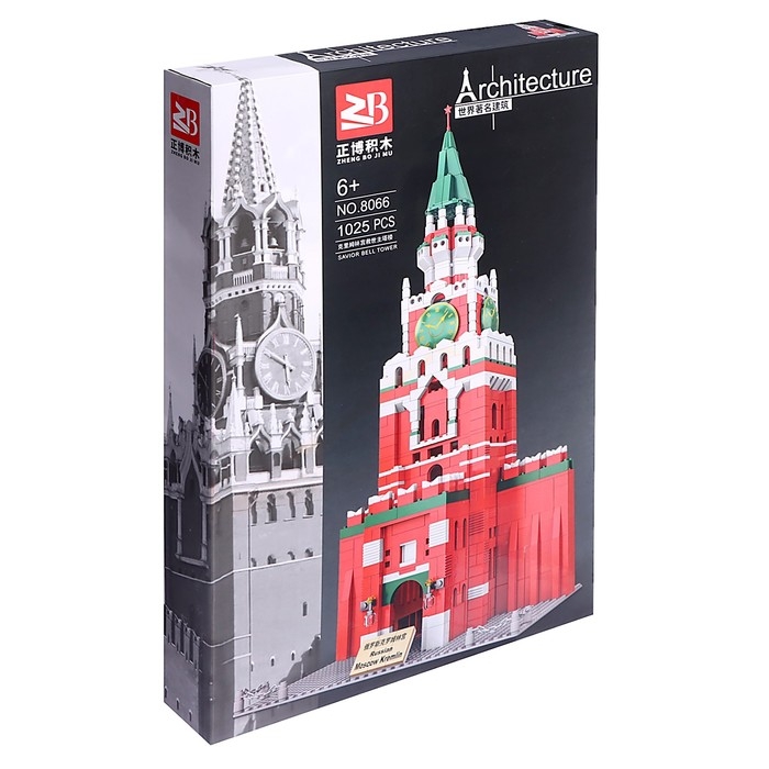 Конструктор &laquo;Архитектура. Спасская башня&raquo;, 1025 деталей