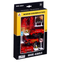 Игровой набор «Спецтехника», с 3 машинами и аксессуарами, цвет МИКС Игровой набор «Спецтехника», с 3 машинами и аксессуарами, цвет МИКС