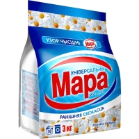 Стиральный порошок Мара Узор Чысціні "Утренняя свежесть" универсальный, автомат, 3 кг Стиральный порошок Мара Узор Чысціні "Утренняя свежесть" универсальный, автомат, 3 кг