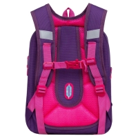 Ранец каркасный, 36 х 29 х 18 см, Grizzly, фиолетовый