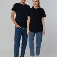 Футболка унисекс T-bolka 140, темно-синяя, размер S