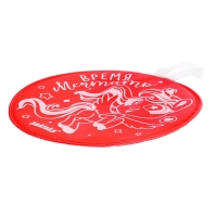 Ледянка мягкая, детская &laquo;Время мечтать&raquo;, диаметр 35 см, цвет красный