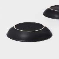 Набор тарелок керамических Magistro Matt black, 950 мл, 23,5×4 см, 2 шт Набор тарелок керамических Magistro Matt black, 950 мл, 23,5×4 см, 2 шт